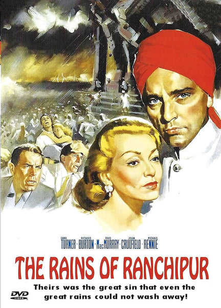 Rains of Ranchipur 1955 Lana Turner Richard Burton Fred MacMurray Michael Rennie remastered print